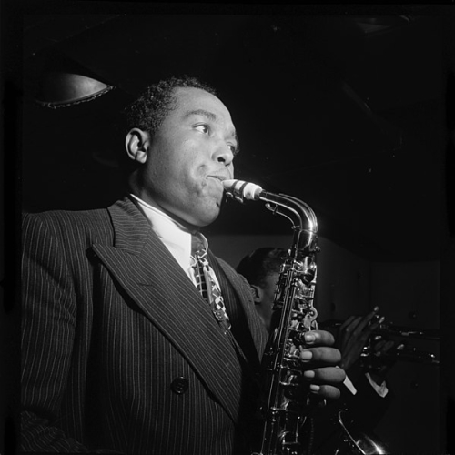 Portrait of the saxophone player Charlie Parker